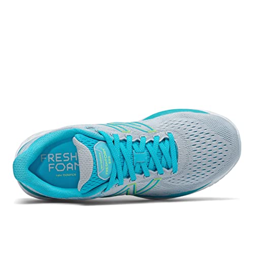 New Balance Women's Running Fresh Foam 880 v11, Wide, Light Cyclone/Virtual Sky, 5