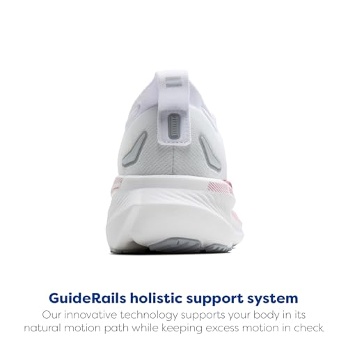 Brooks Women’s Glycerin GTS 23 Supportive Running Shoe - White/Harbor Mist/Metallic - 8 Medium