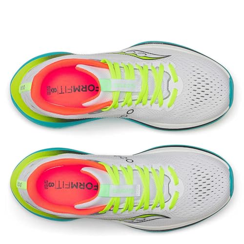 Saucony Women's Endorphin Trainer Sneaker, White/Mutant, 7