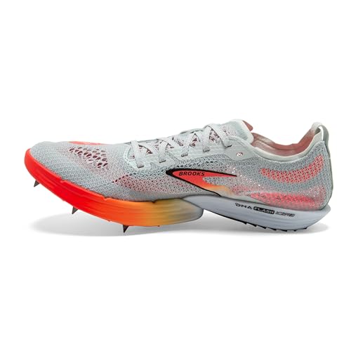 Brooks Unisex Hyperion Elite MD, Mid Distance Track Running Shoe, Men & Women - Illusion Blue/Coral/Orange - 8 Medium