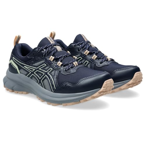 ASICS Women's Trail Scout 3 Running Shoe, 5.5, Midnight/Whisper Green
