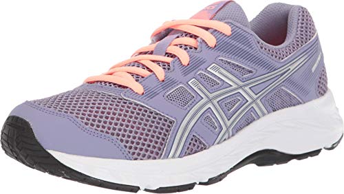 ASICS Kids Girl's Gel-Contend 5 (Big Kid) Ash Rock/Silver 6.5 Big Kid