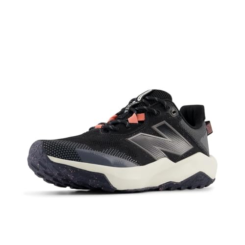 Women's New Balance DynaSoft Nitrel v6 Trail Shoes in Black/Castlerock/Sunfade Red product image