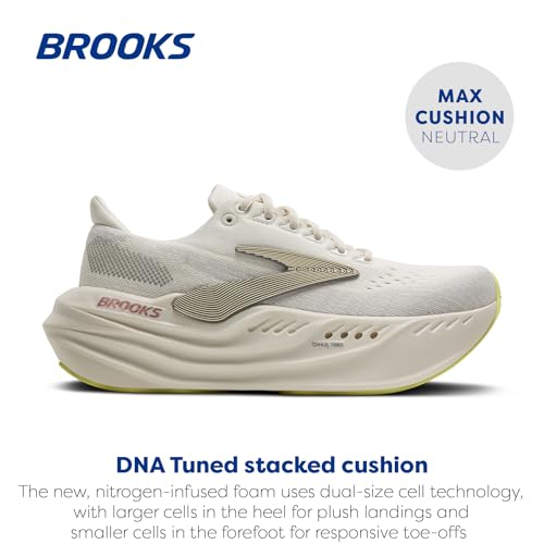 Brooks Women’s Glycerin Max Neutral Running & Walking Shoe - Coconut/Alloy/Rose - 11.5 Medium