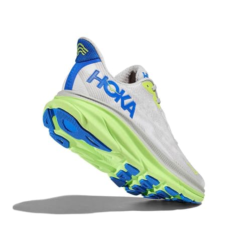 Hoka Men's Clifton 9 Stardust/Electric Cobalt 12.5 Medium
