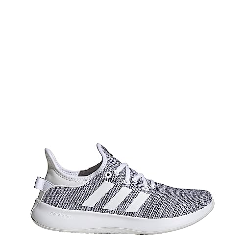 Adidas Women's Cloudfoam Pure, White/White/Black, 5.5