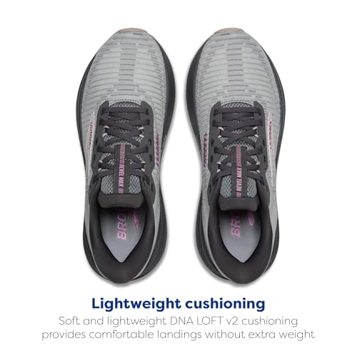 Brooks Women’s Revel Max Neutral Running & Walking Shoe - Harbor Mist/Grey/Metallic - 8 Medium