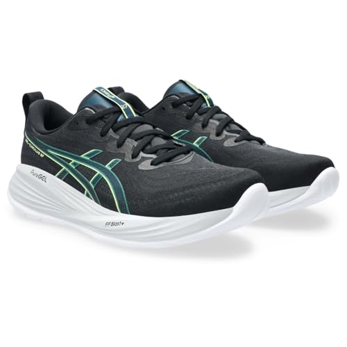 ASICS Men's Gel-Cumulus 27 Trainers, Black Lucid Yellow, 12.5