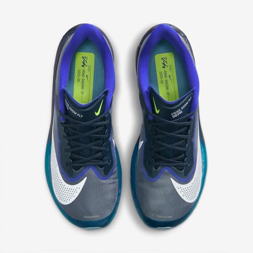 Nike Zoom Fly 6 Men's Road Racing Shoes (Obsidian/Persian Violet/Volt/White) Size 10