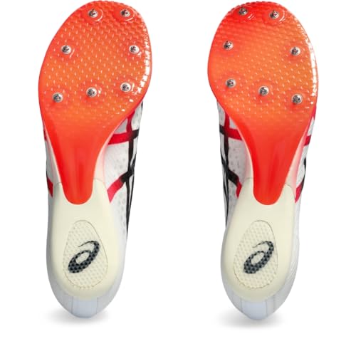 ASICS Unisex METASPEED SP Track & Field Shoe, 10.5M / 12W, White/Black
