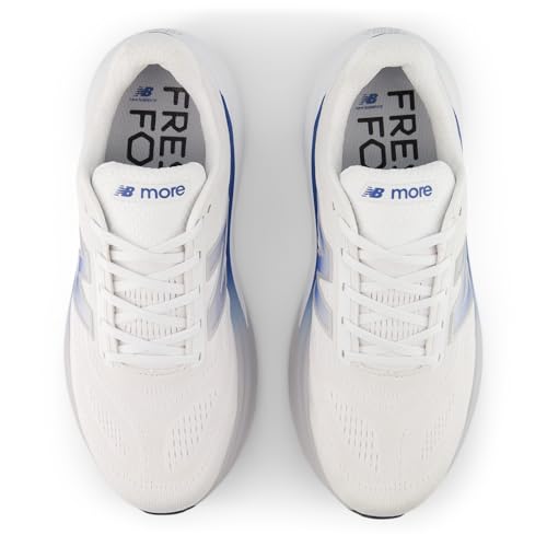 New Balance Men's Fresh Foam X More V6 Running Shoe, Nb 103 White/Blue Agate, 9 XW