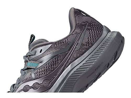 Saucony Women's Omni 21 Running Shoe, Asphalt, 11.5 Wide