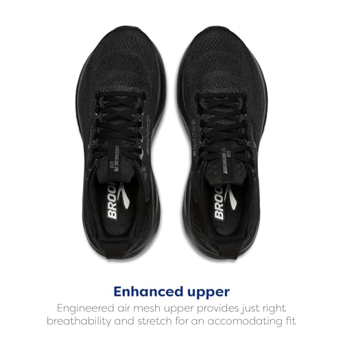 Brooks Men’s Adrenaline GTS 25 Supportive Running & Walking Shoe - Black/Black/Ebony - 10.5 X-Wide - alternate view 4