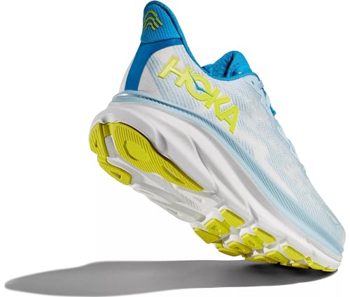 Hoka Men's Clifton 9 Sneaker, Ice Water/Evening Primrose, Men's US Size 11.5
