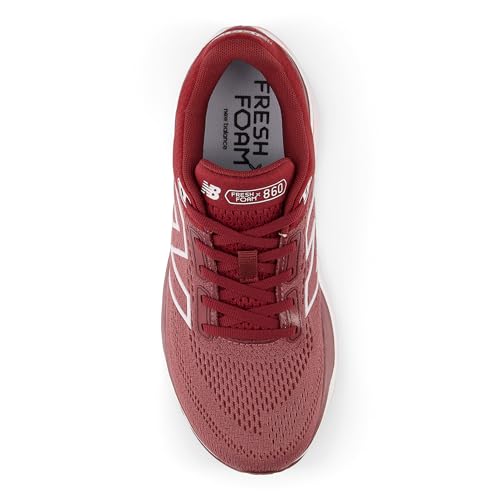 New Balance Women's Fresh Foam X 860 V14 Running Shoe, Washed Burgundy/Monarch Burgundy/Pink Granite, 9 M