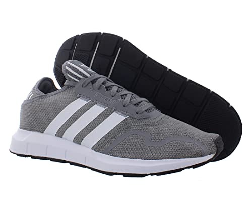 adidas Swift Run X Mens Shoes Size 12, Color: Grey/Clear White/Black/Shadow Grey