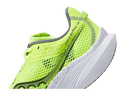 Saucony Women's Kinvara 14 Sneaker, Citron/Black, 6
