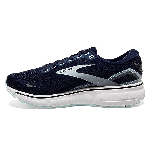 Brooks Women's Ghost 15 Neutral Running Shoe - Peacoat/Pearl/Salt Air - 5 Medium