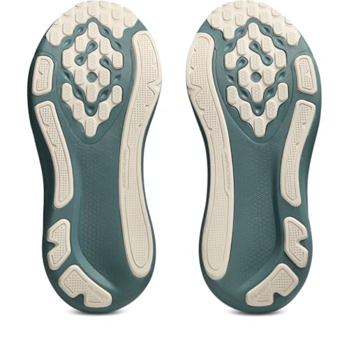 ASICS Women's Gel-Kayano 33 Running Shoes, 8, Foggy Teal/Rose DUST