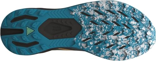 Brooks Men's Catamount 3 Trail Running Shoe - Ebony/Mosaic Blue/Orange - 14 Medium