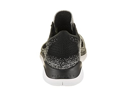 Nike Men's Free Run Flyknit 2018 Running Shoes, White White Black 101, 8