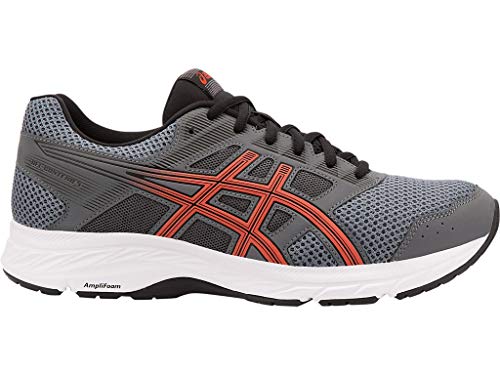 ASICS Men Gel-Contend 5 Running, Steel Grey/Red Snapp, 11.5 M US
