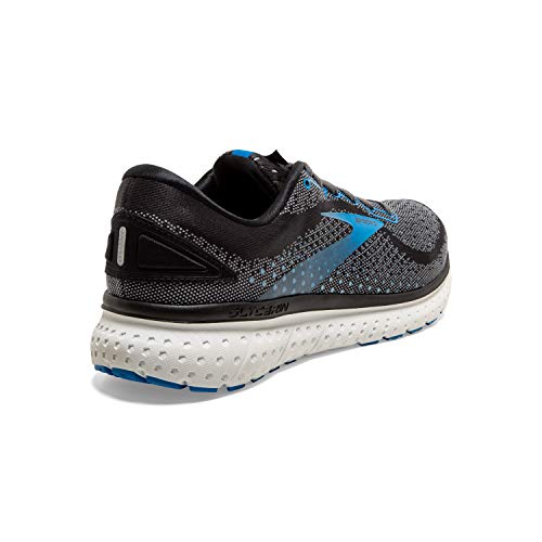 Brooks Mens Glycerin 18 Running Shoe - Black/Ebony/Blue - D - 8.5