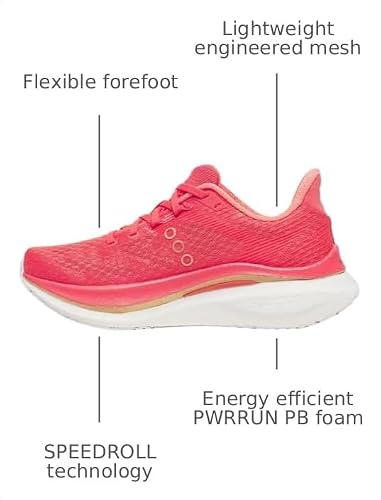 Saucony Women's Endorphin Speed 5 Sneaker, Coral/Salmon, 6.5