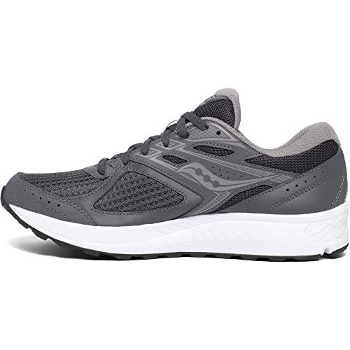Saucony Men's Cohesion 13 Walking Shoe, Dark Grey/Orange, 10 M US