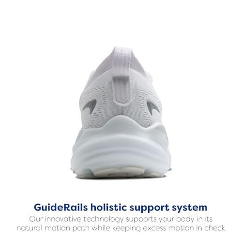 Brooks Women’s Glycerin GTS 22 Supportive Running Shoe - White/White/Grey - 10 Medium