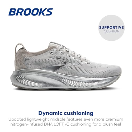 Brooks Women’s Adrenaline GTS 25 Supportive Running & Walking Shoe - Silver Anniversary Edition - 5 Medium