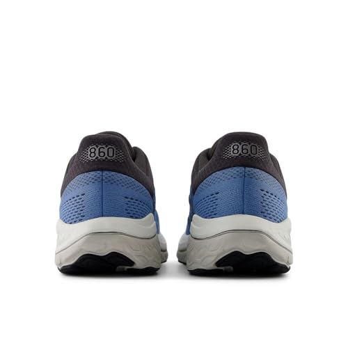 New Balance Men's Fresh Foam X 860 V14 Running Shoe, Blue Laguna/Black Cement/Grey Matter, 9.5 M