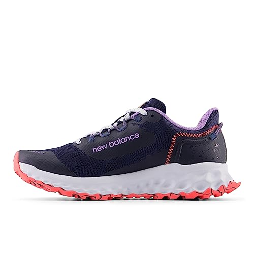 New Balance Women's Fresh Foam Garoe V1 Trail Running Shoe, Natural Indigo/Electric Purple/Electric Red, 9.5