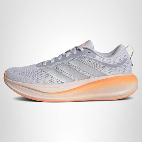 adidas Women's Response Pace Running, Dash Grey/Silver Metallic/Beam Orange, 8