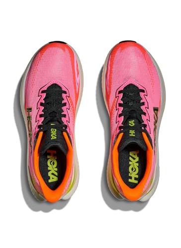 Hoka Women's Mach X 3 Neon Rose/Neon Tangerine 6 Medium
