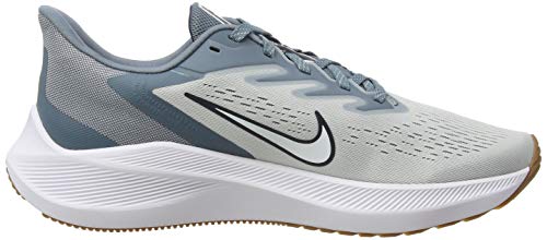 Nike Zoom Winflo 7, Men's Running Shoe, Photon Dust/White-Obsidian-Ozone Blue, 7.5 UK (42 EU)