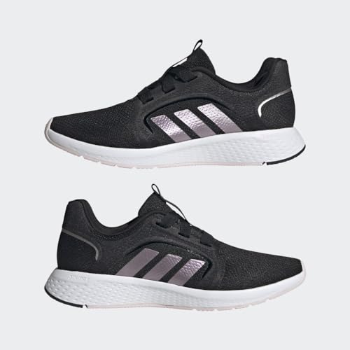 Adidas Womens Edge Lux Black/Matte Purple Metallic/Almost Pink 5