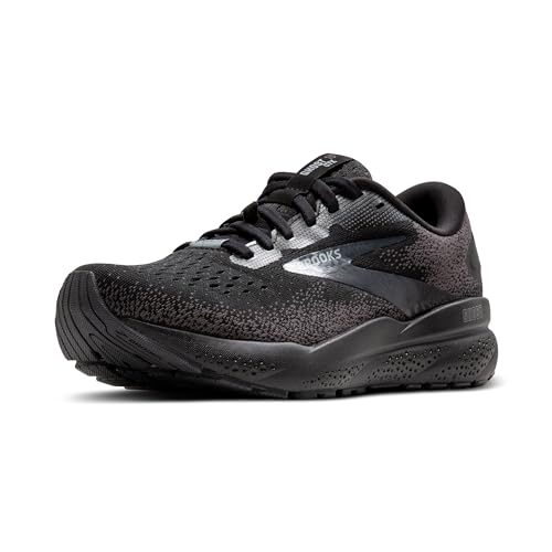 Brooks Men's Ghost 16 GTX Waterproof Neutral Running Shoe - Black/Black/Ebony - 9 Medium