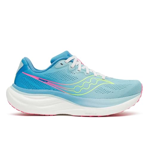 Saucony Women's Running Ride 19 Sneaker Air/Vizipink, 9