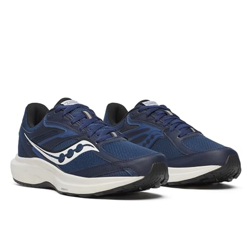 Saucony Men's Cohesion 17 Sneaker, Navy/White, 10