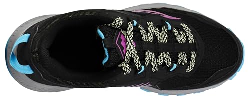 Saucony Women's Excursion TR15 Shoes, Black/Riz/Lime, 8 W