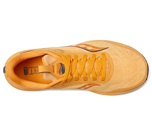 Saucony womens Freedom 5 Running Shoe, Gold/Basin, 8.5 US