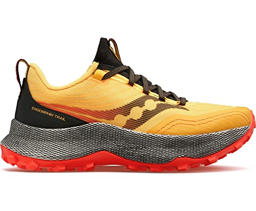 Saucony Mens Endorphin Trail Lugged Sole Hiking Shoes Orange 13 Medium (D)