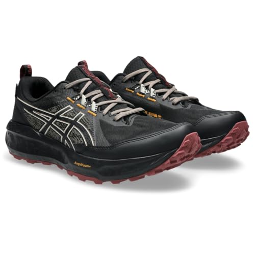 ASICS Men's Gel-Sonoma 8 GTX Running Shoes, 10.5, Black/Brisket RED