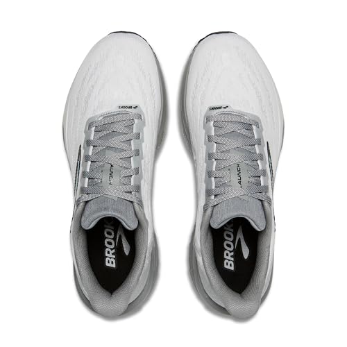 Brooks Men’s Launch 11 Neutral Running Shoe - Oyster/Primer Gray/Blue - 7 Medium