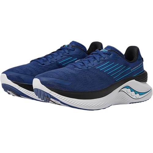 Saucony Men's Endorphin Shift 3 Sneaker, Indigo/Black, 10