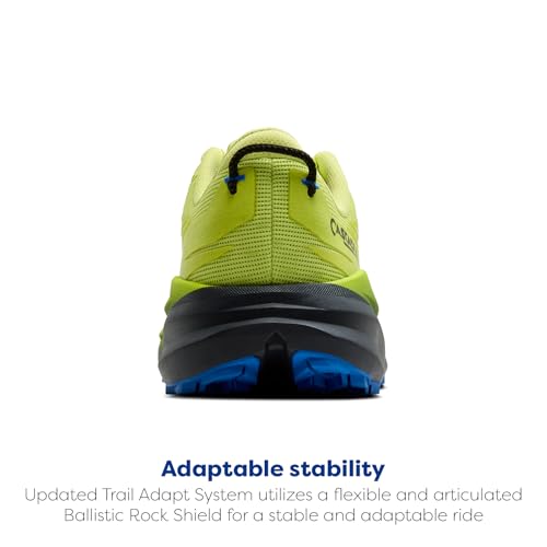 Brooks Men Cascadia 19 Sunny Lime/Black/Blue 8.5 Medium