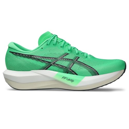 ASICS Unisex Magic Speed 5 Running Shoes, 5.5M / 7W, Vital Green/Carrier Grey