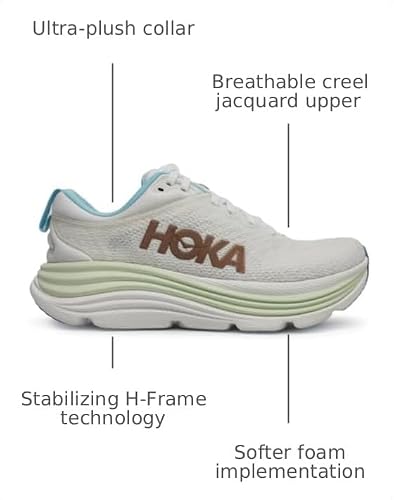 Hoka Women's Gaviota 5 Frost/Rose Gold 7.5 Medium - alternate view 3