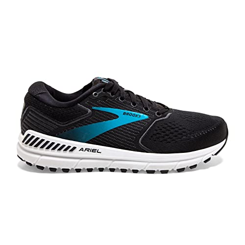 Brooks Women's Ariel '20 Running Shoe - Black/Ebony/Blue - 7 Medium